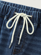 Easy Pull-On Stretchy Wide-Leg Jeans