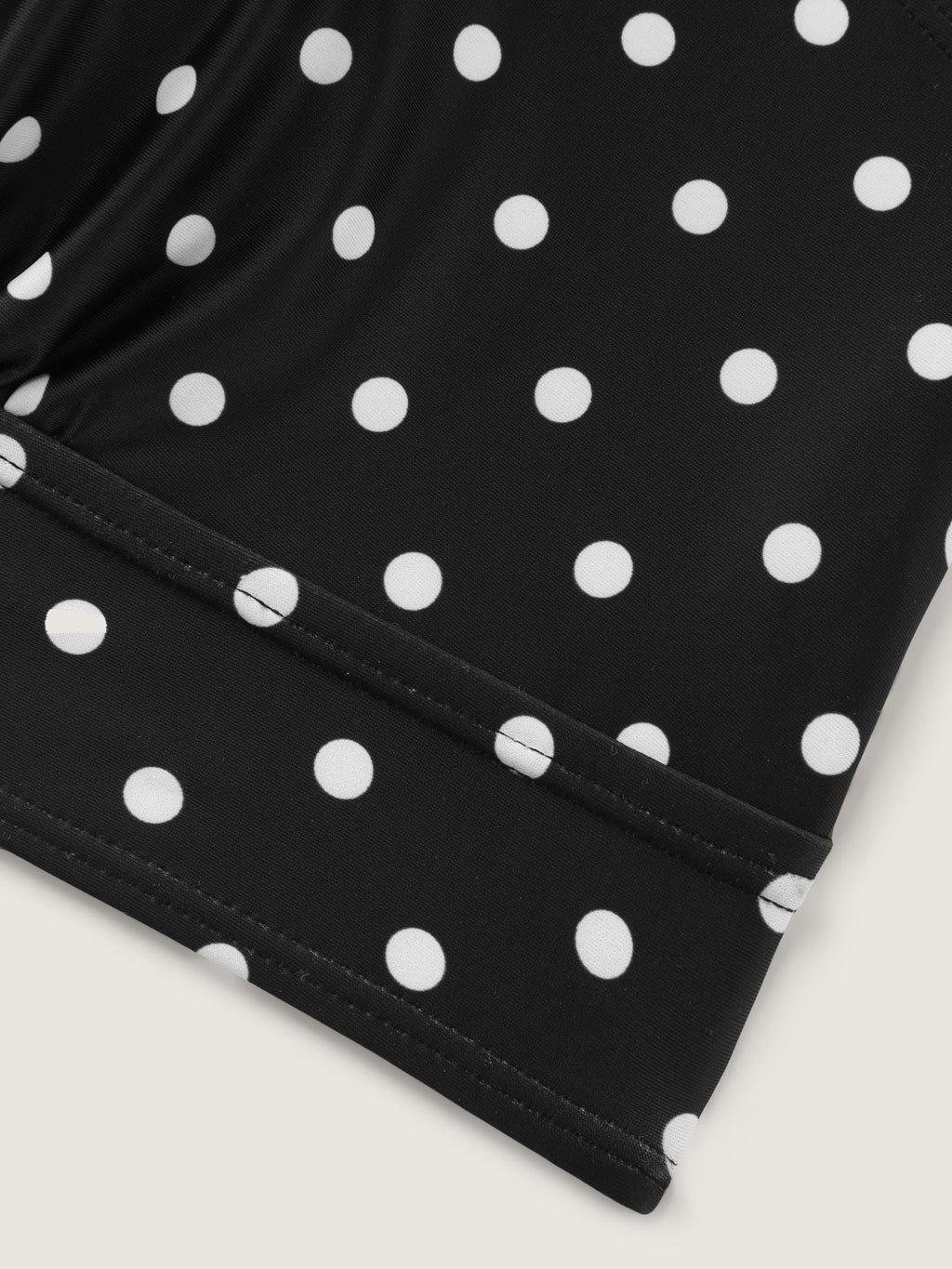 Polka Dots Deep V-Neck Bikini Top