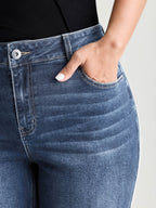 Classic Wide-Leg Capri Jeans