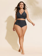 Polka Dots Skinny-Fit Bikini Bottoms