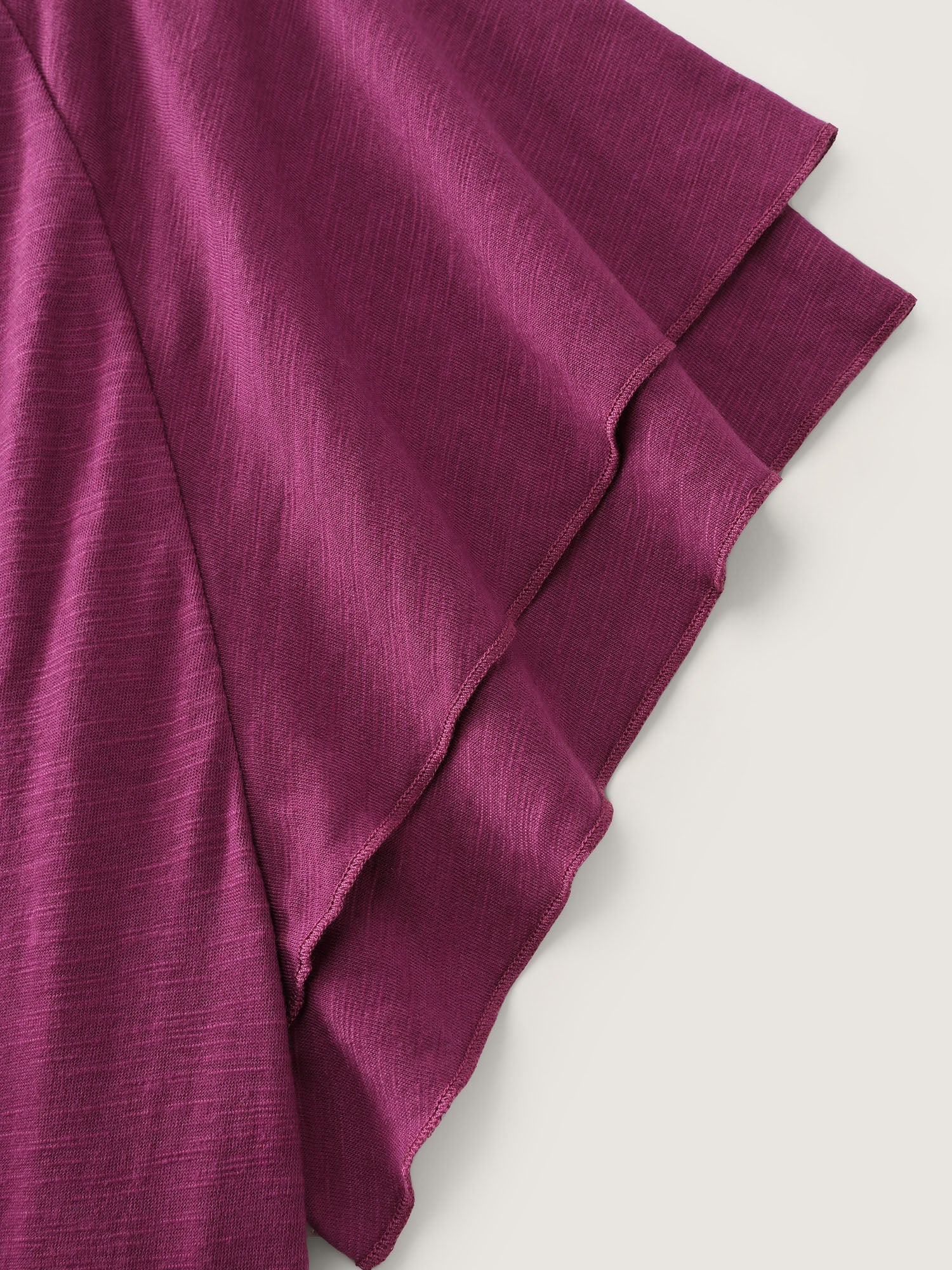 Stretchy Textured Flared Sleeve T-Shirt