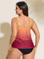 Summer Vibes Ombre Gradient Swim Top