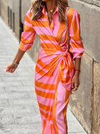 Amelia™ | Printed Wrap Dress